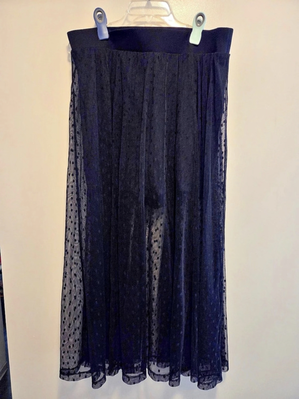 Black Polka Dot Maxi Skirt Torrid 1